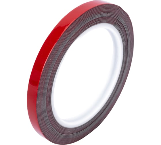 Изображение товара Пеноакриловая двусторонняя лента RoxelPro толщина 0,8 мм, 9ммх5м, серая 512312