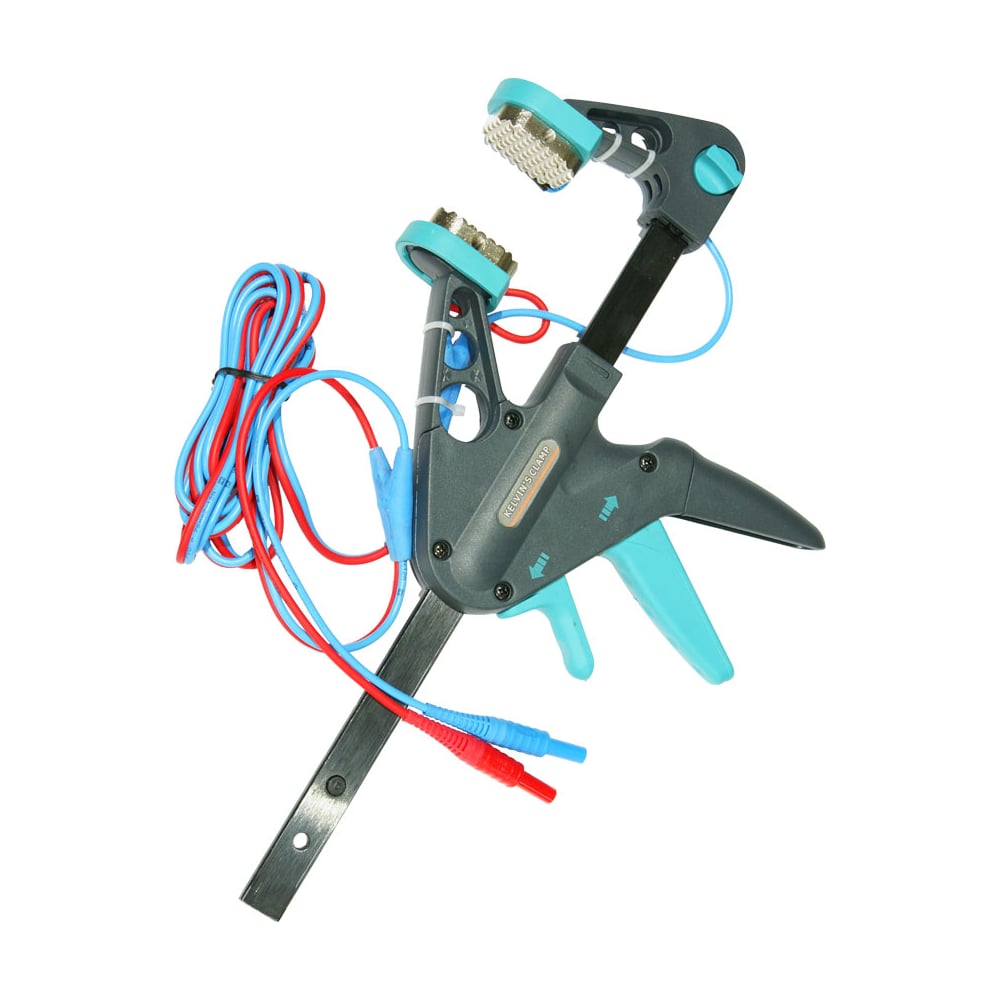 Изображение товара Зажим струбцина Кельвина с двухпроводным кабелем SONEL WAZACKEL1 профессиональная рычажная