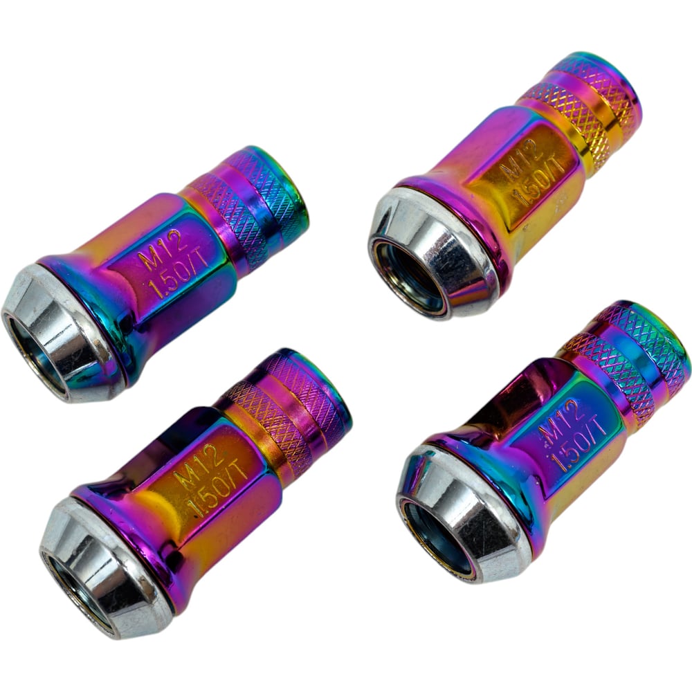 Комплект гаек Racing Nuts Радужный, 12x1.5, 4 шт STARLEKS RR304545NSF/PH
