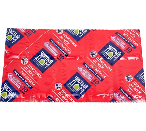 Изображение товара Пластины от мух и комаров Чистый дом без запаха 02-981