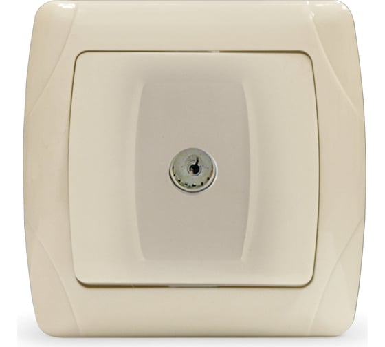 Изображение товара Розетка UNIVersal телевизионная одноместная серия "Маргарита", с/у, тупиковая, 75Ом, ч/д 4-2400Мгц, слоновая кость (ivory) (еврослот) М0027-I