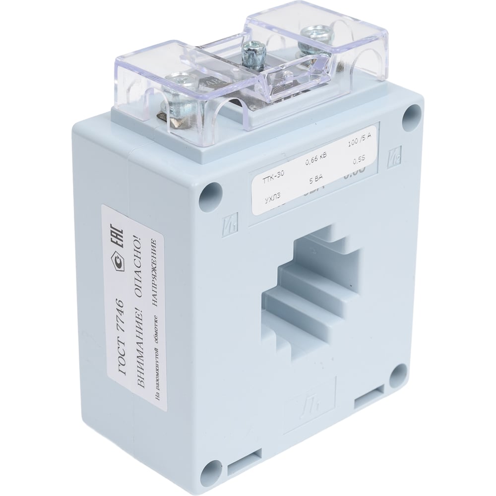 Изображение товара Измерительный трансформатор тока КЭАЗ ТТК-30-100/5А-5ВА-0,5S-УХЛ3
