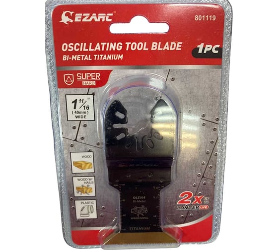 Изображение товара Титановая насадка по дереву с гвоздями, металлу и пластику для реноватора 1 шт Ezarc 801119