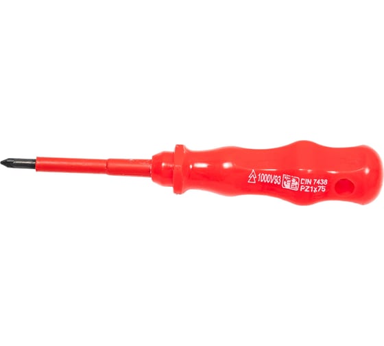 Изображение товара Изолированная отвёртка EКТО PZ 1x75 ммSD-026-001