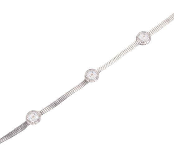 Изображение товара Модуль управляемый MAKSILED SPI, 0.3Вт, 5В, APA102, RGB, 4pin, IP33, 50 шт./гирлянда, ML-104-RM-RGB-V/10-S