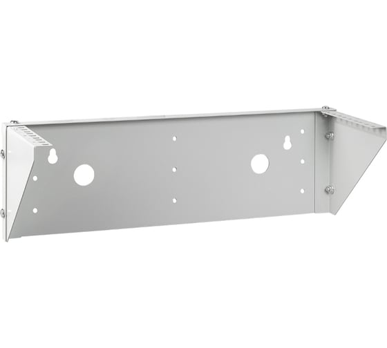 Изображение товара Настенный вертикальный кронштейн Cabeus 19" 3U, цвет серый NC-3U-V