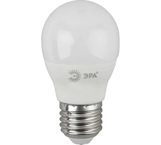Изображение товара Лампа светодиодная ЭРА ECO LED P4510W827E27 QX (диод, шар, 9Вт, тепл, E27) Б0048373