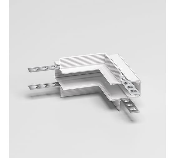 Изображение товара Коннектор угловой внутренний Elektrostandard Slim Magnetic для встраиваемого шинопровода под ГКЛ 12,5мм (белый) a067499