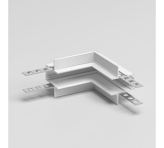 Изображение товара Коннектор угловой внутренний Elektrostandard Slim Magnetic для встраиваемого шинопровода под ГКЛ 9,5мм (белый) a067507