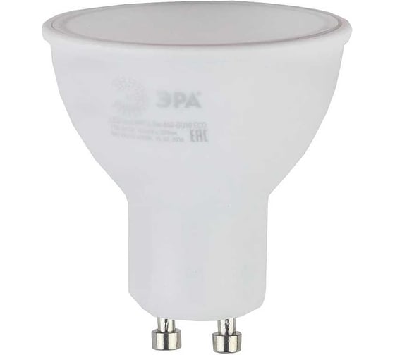 Изображение товара Светодиодная лампа ЭРА LED MR166W840GU10 QX (диод, софит, 5Вт, нейтр, GU10) Б0048347