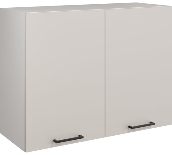 Изображение товара Шкаф навесной 80см с двумя дверцами Simple В800 Кашемир/ Белый Атмосфера 00-00025262