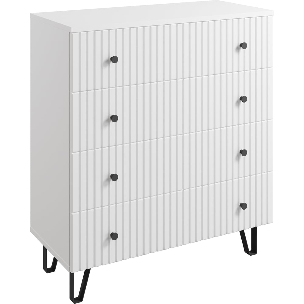 Изображение товара Комод Атмосфера 4Я Исп.1 Лайн белый современный с 4 ящиками