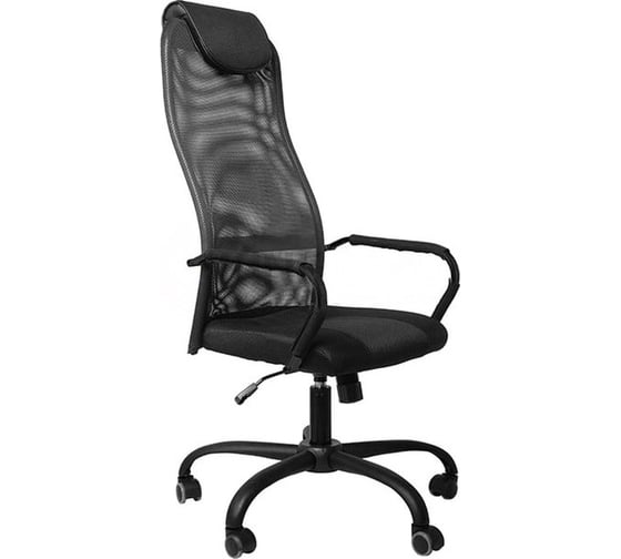 Изображение товара Кресло KSG Bels Мастер (Master) Высокий GTPNrBL11 (черный металл) (без pu-вст., с резинк.) W01/T01 (ткань-сетка / ткань TW черный) НФ-00000671