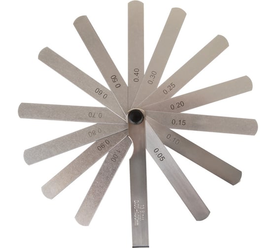 Изображение товара Набор измерительных щупов 13 пр. 0,05-1,00 мм KT 835560