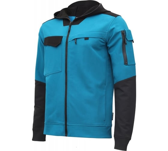 Изображение товара Куртка рабочая эластичная HOEGERT TECHNIK BEELITZ морская /черная S (48) HT5K818-S