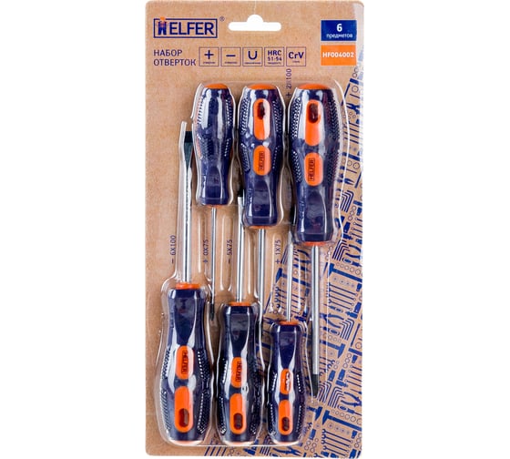 Изображение товара Набор отверток HELFER 6 шт HF004002