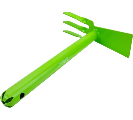 Изображение товара Комбинированная мотыжка PALISAD трапеция, 3 витых зуба, цельнометаллическая 626097