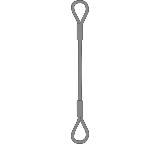 Изображение товара Канатный петлевой строп ТамбовТехСнаб СКП1 УСК1 8 т, 4 м, опрессовка 7930130719950