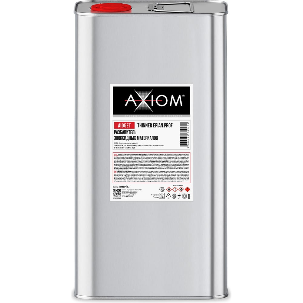 Изображение товара Разбавитель эпоксидных материалов AXIOM Thinner Epian Prof 4 кг AI05ET