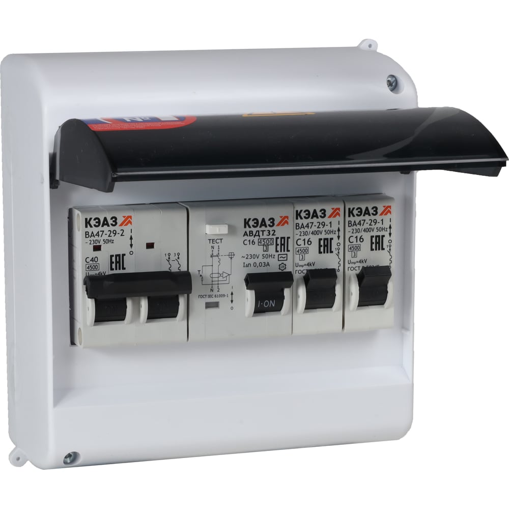 Изображение товара Щит распределительный ООО "Центр Энергии" НКУ ЩР40А П-06 (1x2С40, 2x1С16, 1хАВДТ-22С16) 00-00006457