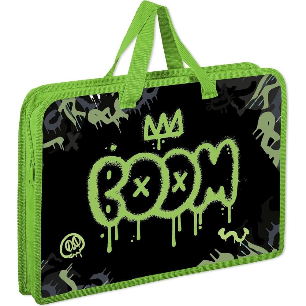 Изображение товара Папка на молнии с ручками А4, пластиковая, 1 отделение, Boom, NL