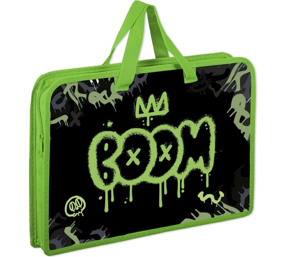 Изображение товара Папка на молнии с ручками А4, 1 отделение, пластик, ширина 45 мм, Boom, ЮНЛАНДИЯ 272151