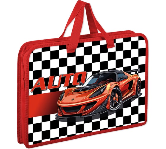 Изображение товара Папка на молнии с ручками А4, 1 отделение, пластик, ширина 45 мм, Auto, ЮНЛАНДИЯ 272150