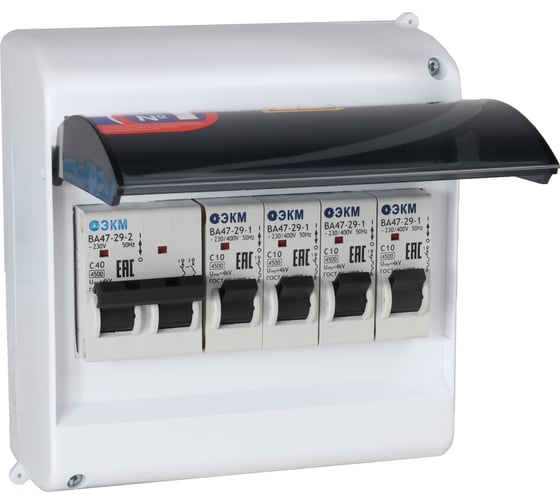 Изображение товара Щит распределительный ООО "Центр Энергии" НКУ ЩР40А П-06 (1x2С40, 4x1С10) 00-00006450