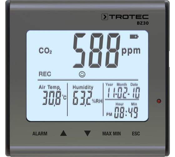 Изображение товара Логгер качества воздуха температура/влажность/СО2 TROTEC BZ30 3510205015