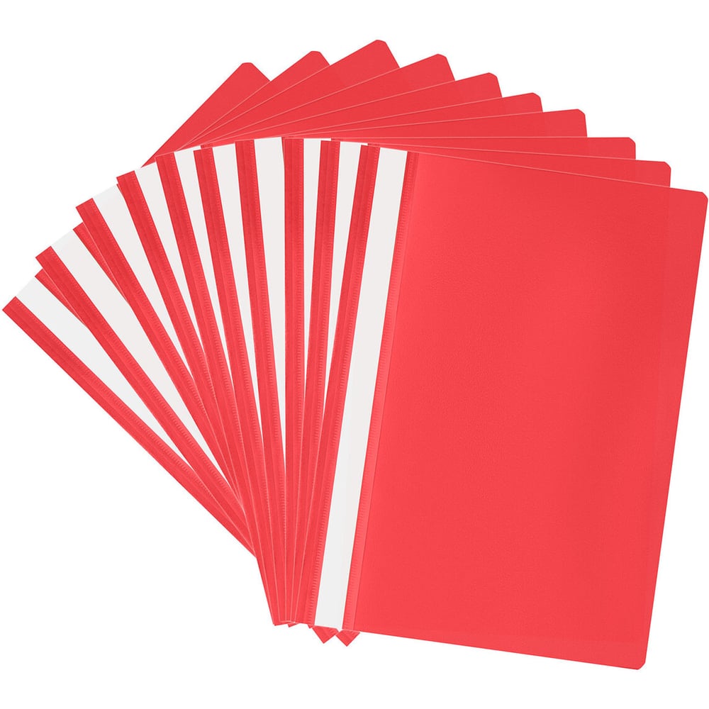 Изображение товара Папка-скоросшиватель Staff красная А4 комплект 10 шт.