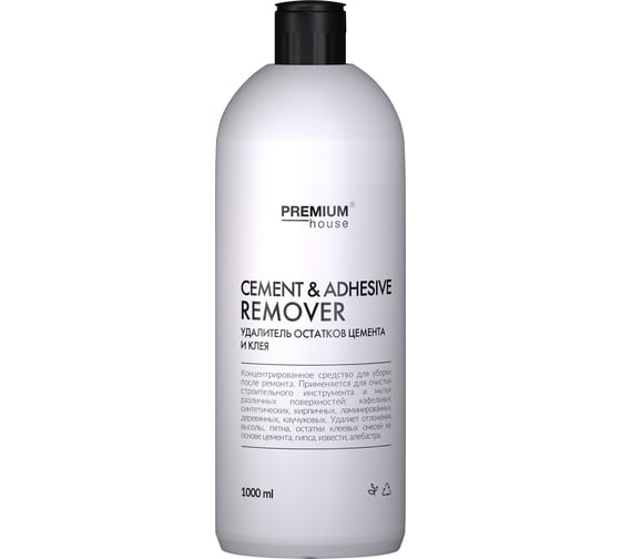 Изображение товара Удалитель остатков цемента и клея PREMIUM HOUSE 1 л PH-удал/цем-1 PH удал/цем-1