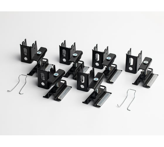 Изображение товара Кронштейны под круглую трубу GUARDO 6 точек, черный матовый BRA-GP-6-9005(M)