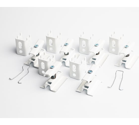 Изображение товара Кронштейны под круглую трубу GUARDO 6 точек, белый глянец BRA-GP-6-9016(G)