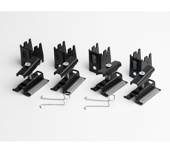 Изображение товара Кронштейны под круглую трубу GUARDO 4 точки, черный матовый BRA-GP-4-9005(M)