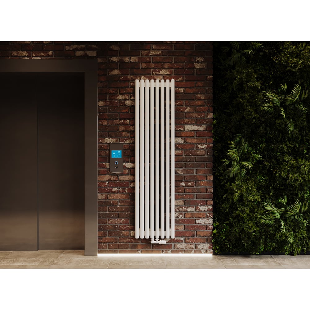 Изображение товара Трубчатый радиатор GUARDO Torre 4D 1800 мм вертикальный 5 секций сталь белый матовый