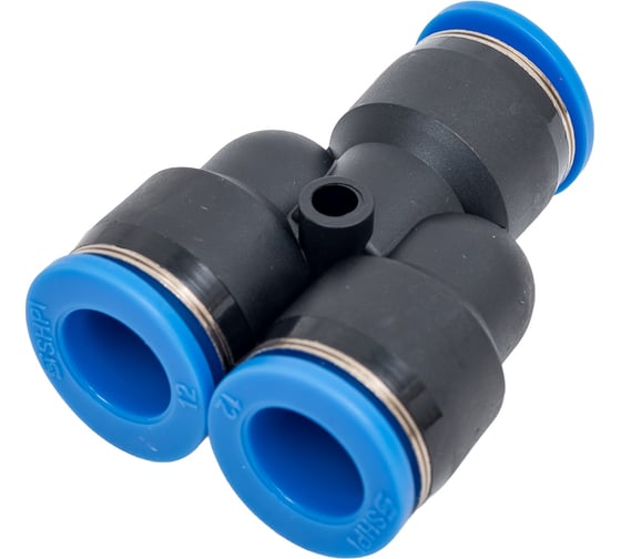 Изображение товара Тройник цанговый прямой соединительный (12-12-12 мм) SHPI PY 12