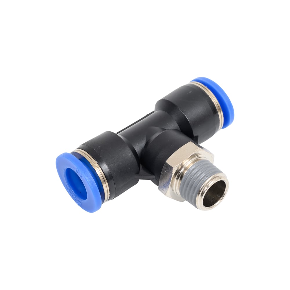 Изображение товара Тройник цанговый T-образный SHPI PT 10-R02 с наружной резьбой 1/4M