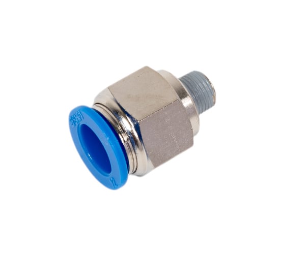 Изображение товара Фитинг цанговый прямой с наружной резьбой 1/8M для трубки диаметром 12 мм SHPI PC 12-R01