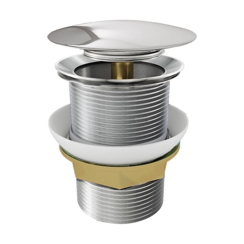 Изображение товара Донный клапан Teymi для раковины без перелива хром T140108