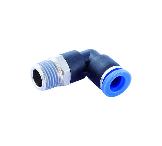 Изображение товара Фитинг цанговый угловой с наружной резьбой 3/8M для трубки диаметром 4 мм SHPI PL 04-R03