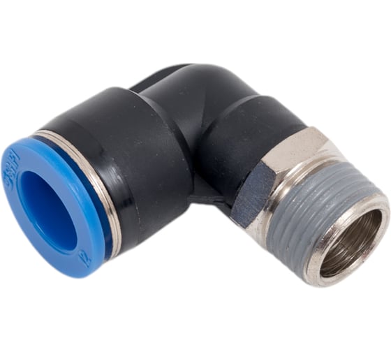 Изображение товара Фитинг цанговый угловой с наружной резьбой 3/8M для трубки диаметром 12 мм SHPI PL 12-R03