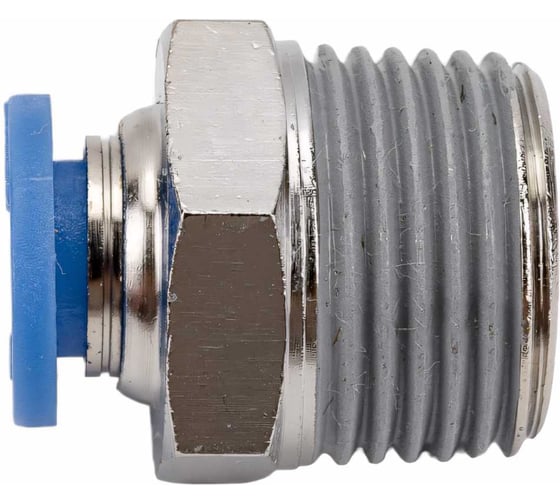 Изображение товара Фитинг цанговый прямой с наружной резьбой 3/8M для трубки диаметром 6 мм SHPI PC 06-R03