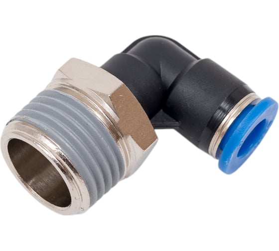 Изображение товара Фитинг цанговый угловой с наружной резьбой 1/2M для трубки диаметром 8 мм SHPI PL 08-R04