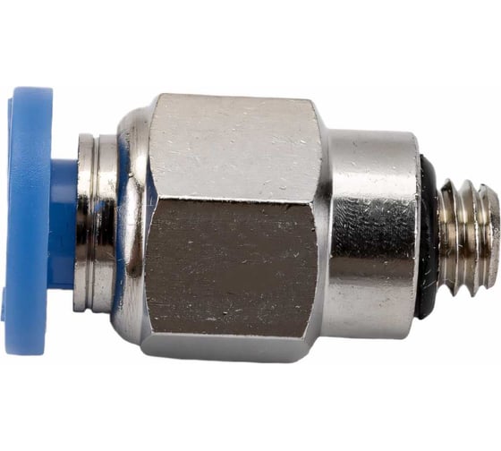 Изображение товара Фитинг цанговый прямой с наружной резьбой M5x0.8 для трубки диаметром 4 мм SHPI PC 04-M5