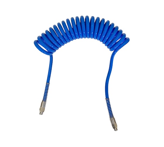 Изображение товара Шланг спиральный полиуретановый с резьбовыми фитингами (15 м; 8х12 мм; 1/4M) SHPI CUS128015-3