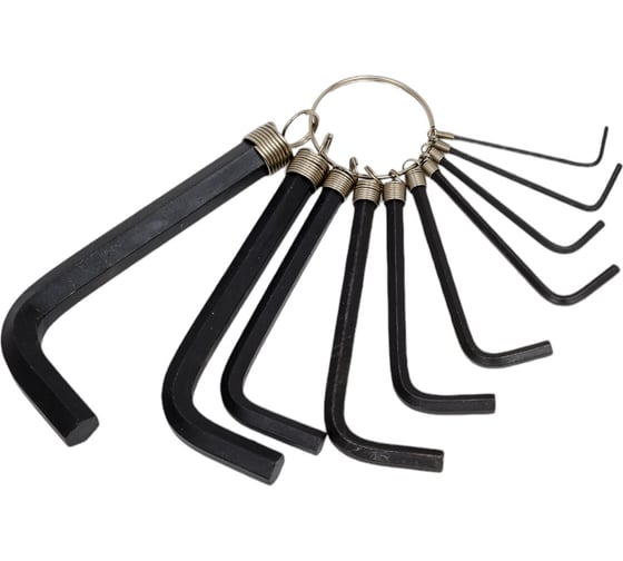 Изображение товара Набор ключей шестигранных на кольце КВАЛИТЕТ 10 шт. НКИШ-10 6626730