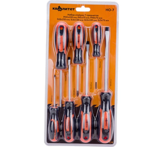 Изображение товара Набор отверток КВАЛИТЕТ 7 шт НО-7 6625120