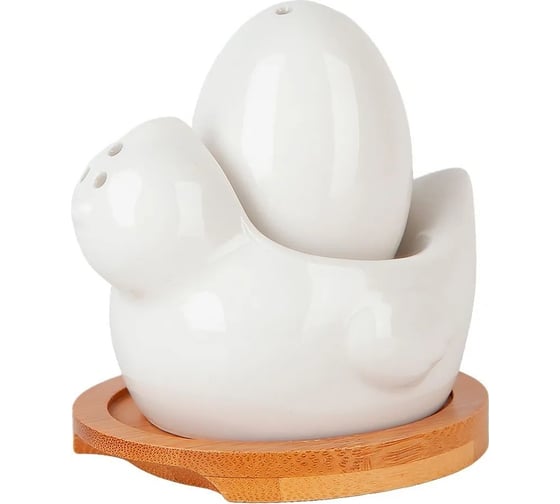 Изображение товара Набор для специй на бамбуковой подставке Nouvelle 10x10 см 2633017