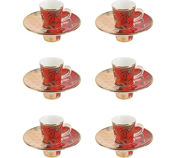 Изображение товара Набор кофейный Nouvelle 12 предметов на 6 персон Casablanca, 90 мл 0200161