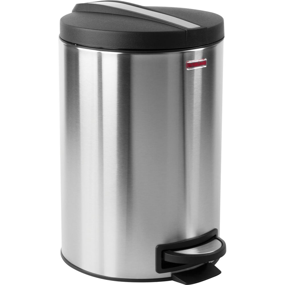 Изображение товара Ведро-контейнер для мусора 12 л нержавеющая сталь с педалью LAIMA Modern